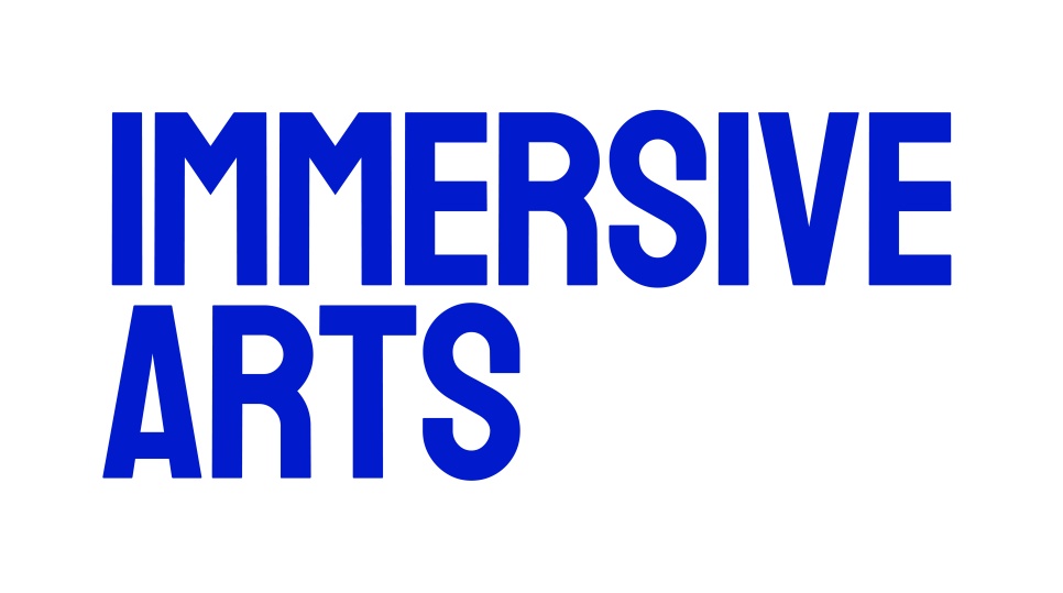 Blue Logo saying Immersive Arts