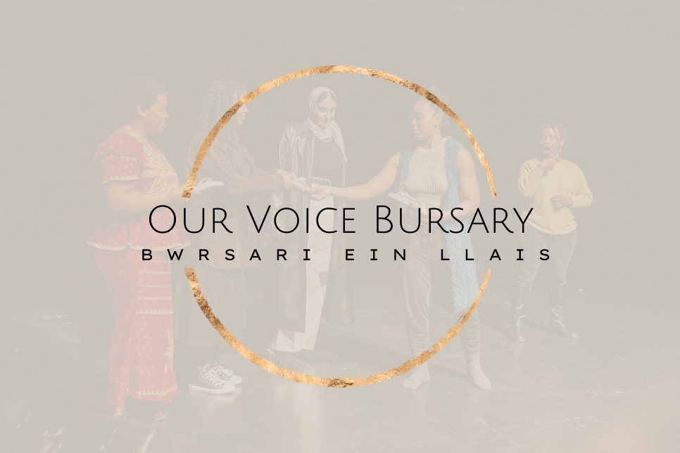 Logo - Our Voice Bursary / Bwrsari Ein Llais