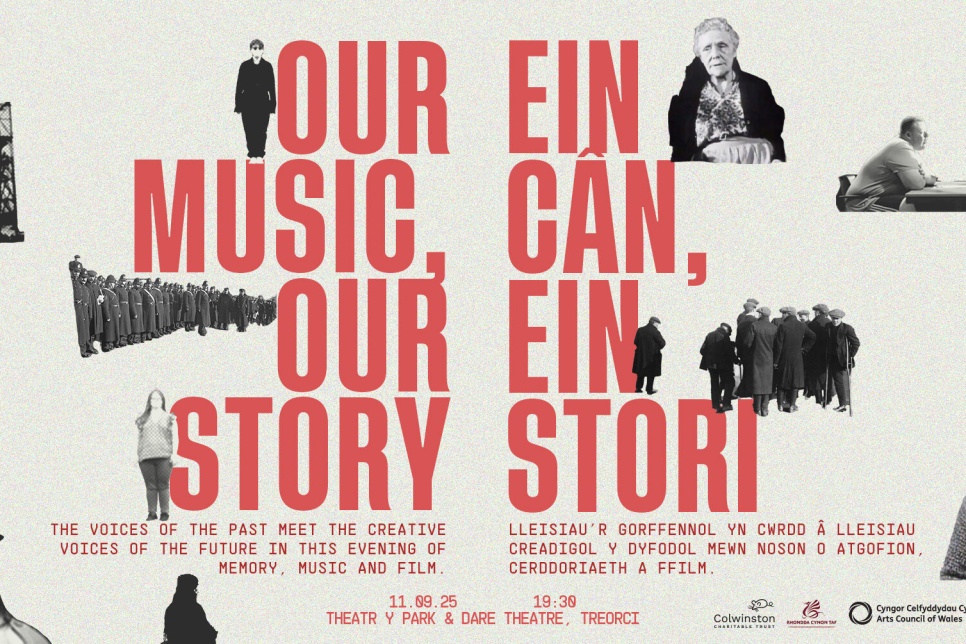 Poster advertising the event / Poster yn hysbysebu'r digwyddiad