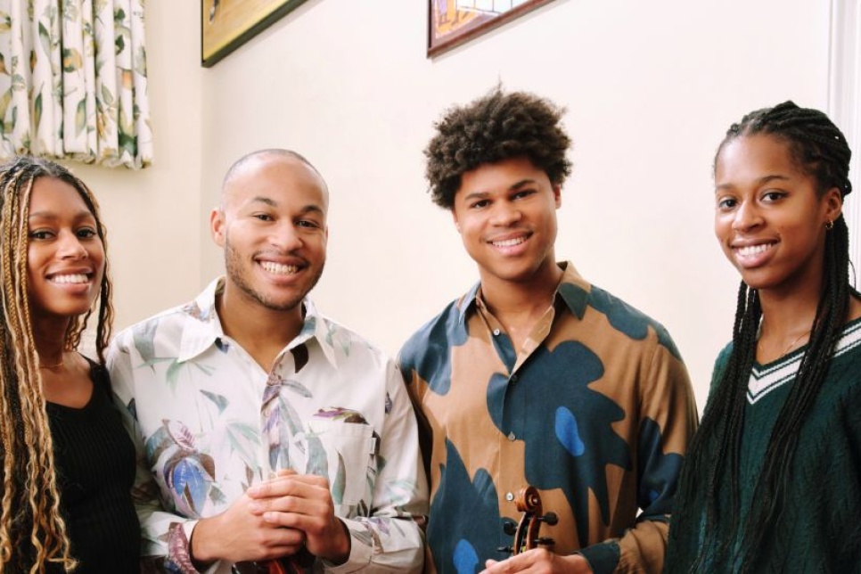 A picture of the Kanneh-Masons smiling