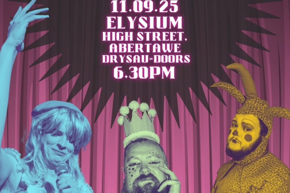 Poster advertising the event / Poster yn hysbysebu'r digwyddiad